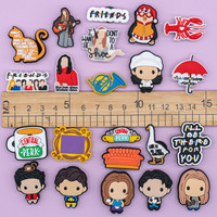 Breloques pour sabots en PVC 2,5-3,5 cm, décoration Saint-Valentin et amitié, vente en gros, Fujian Chine, unisexe