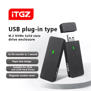 Unidad de Estado Sólido NVMe M.2 2230 <span class=keywords><strong>Externa</strong></span> ITGZ con <span class=keywords><strong>Carcasa</strong></span> de Aluminio, Interfaz Tipo-C, Diseño Magnético, Plug-and-Play - Product Image 2