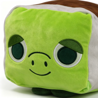 Peluche Tortue Sprite Mignonne en Forme de Cube, Super Douce, Lavée, 31-50cm, Poupée en Peluche Rembourrée en Coton PP, Vente en Gros Usine, OEM, Cadeau pour Enfants