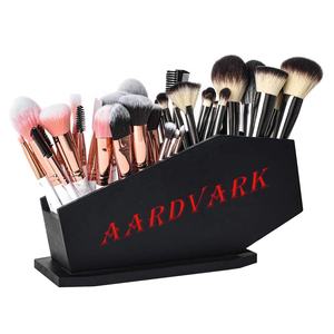 Soporte para bolígrafos de madera de ET-406024, decoración gótica multifuncional y almacenamiento, caja de madera negra escalofriante, pincel de maquillaje - Product Image 3