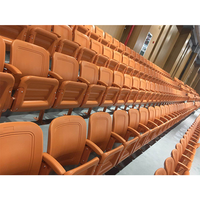 Sièges de stade pliants en plastique avec porte-gobelets pour gradins