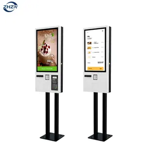 15.6 21.5 24 27 32 Inch Fastfood Touchscreen Zelfbestellende Kiosk In Restaurant