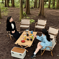 Ensemble de chaise pliante d'extérieur moderne et de table solide en gros, équipement portable pour le camping et la pêche