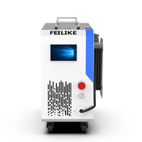 Machine de nettoyage au laser pulsé 200W 300W 500W pour surface métallique, nettoyeur laser à fibre portatif