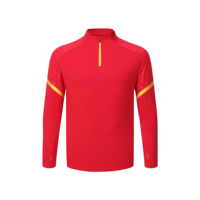 Veste de football à manches longues respirante personnalisée 2025 pour hommes