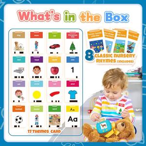 Flashcards parlantes para niños pequeños con 288 palabras a la vista, aprendizaje y juguete sensorial educativo Montessori para personas pequeñas - Product Image 6