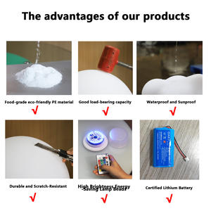 정원 풍경 모티프 조명 경관 지역을위한 부동산 장식 빛나는 팬더 입상 - Product Image 4