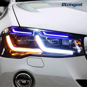 Fari a LED Accessori Auto Adatti per <span class=keywords><strong>BMW</strong></span> <span class=keywords><strong>X3</strong></span> F25 X4 F26 <span class=keywords><strong>2010</strong></span> Fari Aggiornati -2017 Fari <span class=keywords><strong>X3</strong></span> X4 con Lente DRL G30 - Product Image 3
