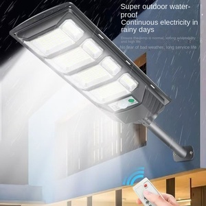 50W 100W Solar Wall Lamp Smart <b>Light</b> Control Waterproof Wall Lamps Outdoor Remote Control LED Night <b>Light</b> With Timing - Product Image 2