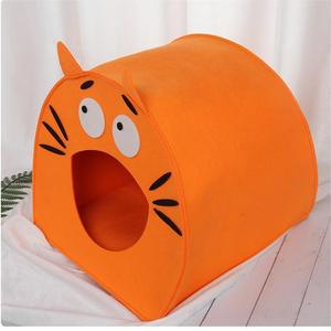Tempat Sampah hewan peliharaan semi-tertutup rumah kucing terasa wol kucing gua produk & rumah hewan peliharaan lainnya - Product Image 2