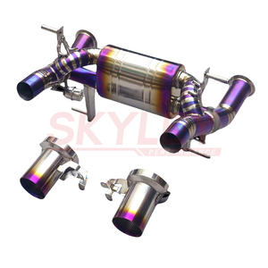 Sistema de escape de titanio de alto rendimiento para Lamborghini <span class=keywords><strong>Aventador</strong></span> <span class=keywords><strong>Svj</strong></span> tubo de escape con válvula Catback sonido de tono alto F1 - Product Image 5