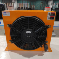 Nouveau Refroidisseur d'huile hydraulique à plaques en aluminium AH1012T 100L/min, Radiateur de refroidissement moteur, Ventilateur de refroidissement, Refroidisseur d'air 24V/220V