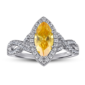 Set Cincin Pertunangan Perak Murni 925 Wanita, Bentuk Hati Batu Merah Muda 18K Berlapis Emas Mawar - Product Image 2