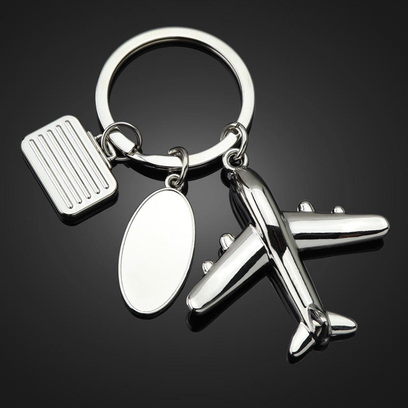 Airplane Keychain Metal Aircraft Model Key Ring for Aviation Lovers ...