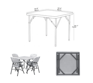 square <strong>Tables</strong> Folded <strong>Table</strong> Pliante Plastic 3ft Folding Hotel <strong>Trestle</strong> 6 ft Foldable <strong>Table</strong> - Product Image 4