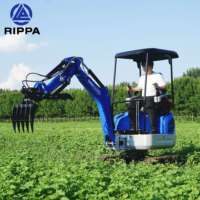 Ce Epa Euro 5 harga pabrik ekskavator Mini 1Ton 1,5ton mesin penggali kecil Kubota ekskavator Mini digunakan kondisi gratis pengiriman