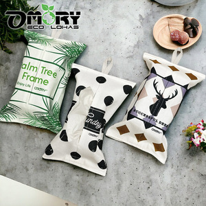 OMORY Funda para pañuelos de algodón y lino resistente, colgante, 21x33CM, tipo bolsa para pañuelos, para colocación plana - Product Image 3