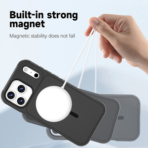 Nouveau étui rigide 2-en-1 givré de haute qualité + étui souple en TPU anti-poussière Anti-chute étui de téléphone magnétique fort pour <span class=keywords><strong>iPhone</strong></span> 17 ProMax - Product Image 5