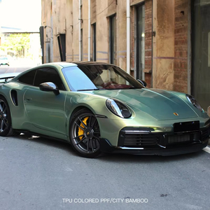 Città di bambù verde TPU colore PPF autorigenerante pellicola per auto 7.5mil colore lucido Ppf pellicola avvolgente in vinile auto Ppf Tpu Hydropbicity - Product Image 1