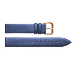 Correa de reloj de seda Correa de cuero Correa azul genuina - Product Image 4