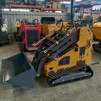Livraison Gratuite - Chargeuse Compacte Agricole sur Chenilles NSTAR, Tracteur Benne Élévatrice 400kg à Essence Haute Performance