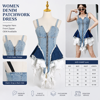Robe slim sans manches pour femme, en jean, motif uni, avec franges, taille naturelle, imprimé numérique, pour le printemps et l'été