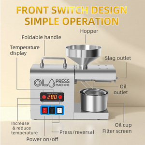 Máy ép dầu dừa nguyên chất/máy ép dầu oliu, đậu phộng, mè quy mô nhỏ dùng trong gia đình - Product Image 3