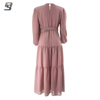 Robes turques et indiennes élégantes et décontractées sur mesure, à manches longues, Abaya unie pour femmes musulmanes