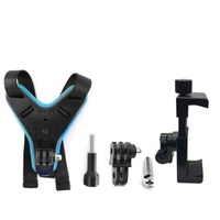 Supports de téléphone portable support de casque de moto support de téléphone de menton pour enregistreur de caméra support de montage de conduite