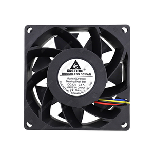 Ventilateur en plastique Gdstime GDP8038 80mm DC 12V, ventilateur axial d'extraction et de refroidissement, double roulement à billes, 4 broches FG PWM, grand débit d'air pour boîtier d'ordinateur - Product Image 2