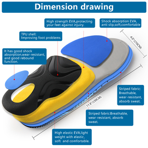 Vendita calda EVA <span class=keywords><strong>ortopedico</strong></span> <span class=keywords><strong>plantare</strong></span> protezione del piede <span class=keywords><strong>per</strong></span> la fascite morbido tacco - Product Image 3