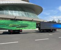 Camion d'affichage LED mobile extérieur, véhicule publicitaire numérique avec grand écran TV, panneau d'affichage, luminosité 6000 cd, étanche IP65