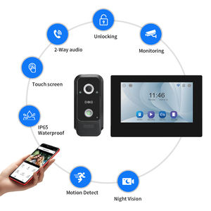 Vidéophone professionnel à <span class=keywords><strong>2</strong></span> <span class=keywords><strong>fils</strong></span> pour la maison avec commutation jour/nuit et protection contre la foudre pour les villas haut de gamme - Product Image 4