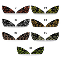 Yeux de démon LED populaires, yeux clignotants à LED, panneau d'écran LED triangulaire pour pare-brise, yeux de démon pour voitures