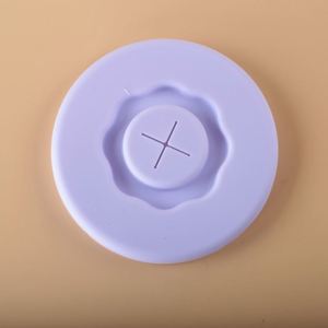 Tapas de Silicona Compactas para Vasos con Orificio para Pajita, para Tazas de Café y Copas de Vino, Cubierta Suave Transparente, Modelo SB14 - Product Image 4
