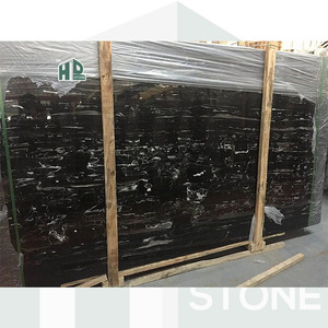 HDSTONE moderno Natural plata dragón negro mármol gran losa para baldosas escalera cocina fregadero baño tocadores - Product Image 3