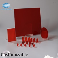OEM ODM Custom Product Specifications Parameters Coating Process Optical Red Glass for Professional Optical Detection