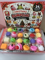 Calendrier de l'Avent Squishy Noël 2026 – Boîte Surprise – Jouets Squishy Promotionnels de Noël