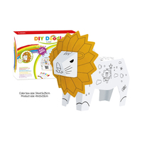 Hot Sale 3D DIY Puzzle Spielzeug Karton Lion Doodle Malerei mit Musik
