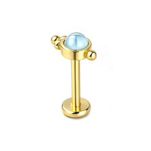 Pendientes de Acero Inoxidable con Revestimiento Dorado para Mujer, Joyería para Perforaciones de Oreja, Cartílago, Concha y Hélice, con Circonita - Product Image 6