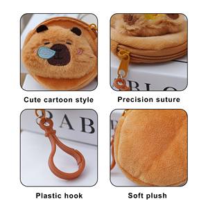 KL Fashion - Llavero de Peluche con Diseño de Capibara, Estuche para Auriculares, Bolsa de Almacenamiento, Mini Monedero - Product Image 2