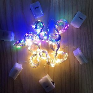 Lampu senar kawat tembaga LED, Multi Warna <span class=keywords><strong>3</strong></span> fungsi Mode berkedip tombol baterai kotak lampu IP44 nilai lampu liburan dekoratif - Product Image 2