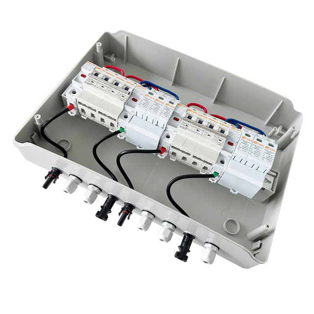 ZCEBOX LWHLX IP65 Solar DC PV Combiner Box 2 in 2 Out 2 Strings 600V 25A with CE Certification