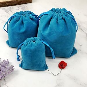 Bolsa de Terciopelo con Cordón de 7*9CM, Bolsas para Joyería, Bolsa Pequeña de Tela, Bolsa Negra para Teléfono Celular, Bolsas de Regalo para Joyería - Product Image 3