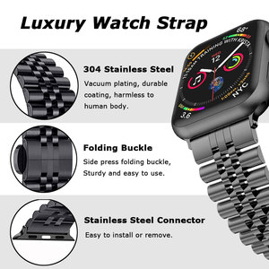 Bracelet pour <span class=keywords><strong>Apple</strong></span> <span class=keywords><strong>Watch</strong></span> <span class=keywords><strong>44mm</strong></span> 40mm 38mm 42mm Sublimation métal doré bracelet intelligent en <span class=keywords><strong>acier</strong></span> <span class=keywords><strong>inoxydable</strong></span> IWatch série 7 6 <span class=keywords><strong>5</strong></span> 4 SE - Product Image 5