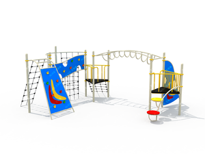 Grande glissoire en plastique pour enfants d'extérieur avec matériau PE pour les jardins publics et éducatifs - Product Image 3