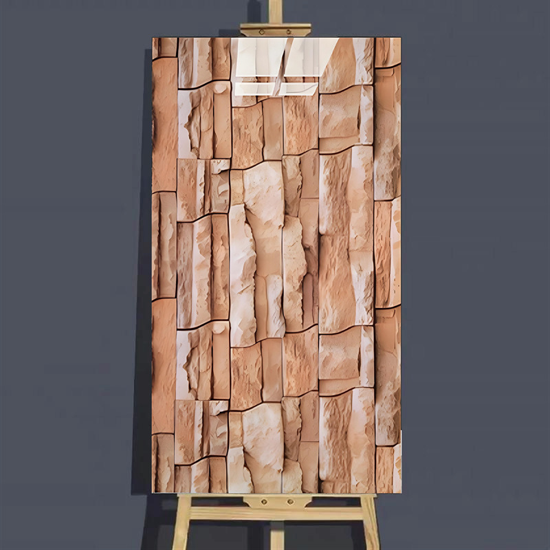 Red brick texture dx-017 - 30cm * 60cm * 2.5mm 1 piece