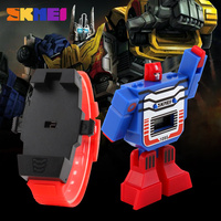 Montre Digitale Robot SKMEI 1095 pour Enfants, Accessoires de Jeu Dessin Animé, Montre-Bracelet DIY pour Garçons