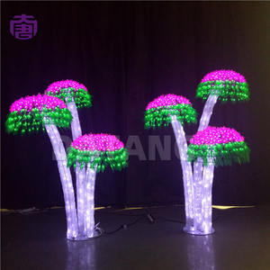 Modern Outdoor Waterproof <b>Led</b> Mushroom <b>Tree</b> Light Attractive Park Decor for Square and Backyard Decorations for Sale - Product Image 1