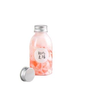 Bouteille en plastique transparente de 12 oz (350 ml) pour jus, boissons, thé au lait / Bouteille en plastique vide pour boissons froides avec bouchon à vis - Product Image 1